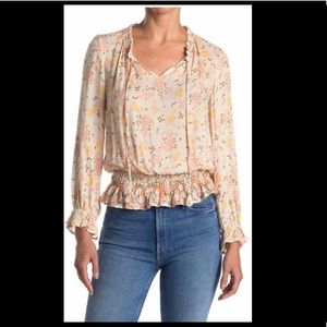 NWT Smoked Peplum Boho Top - Size Medium